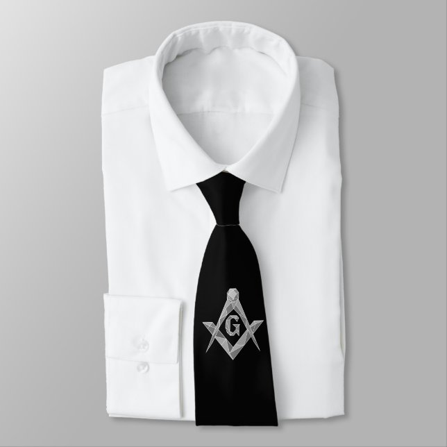 Origami freemasonry symbol tie (Tied)