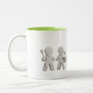 Origami Gingerbread Duo Mug