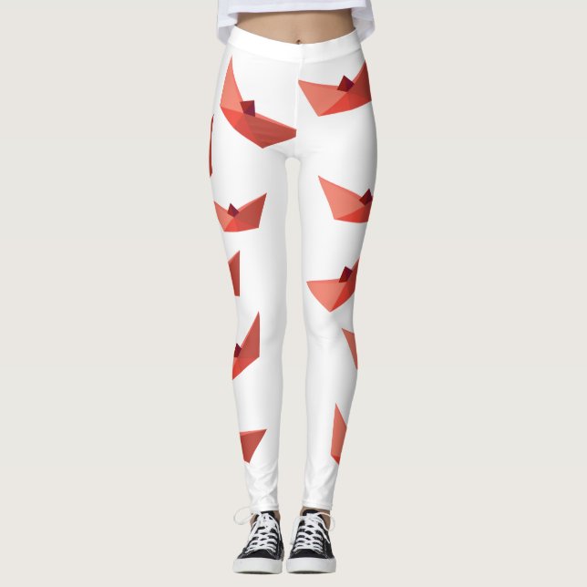Origami Hat Leggings (Front)