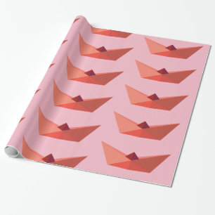 Origami Hat  Wrapping Paper
