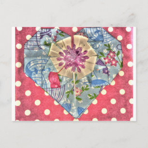 ORIGAMI HEART JAPANESE ART POSTCARD