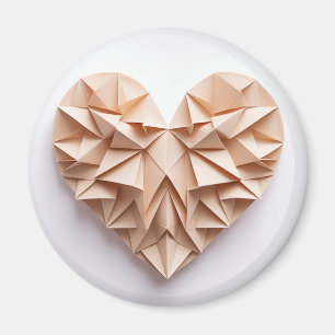Origami heart magnet