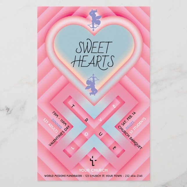 Origami Heart X Sweet Hearts Flyer (Front)