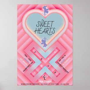 Origami Heart X Sweet Hearts Poster