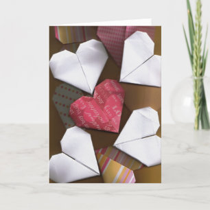 Origami Hearts Greeting / Note Card