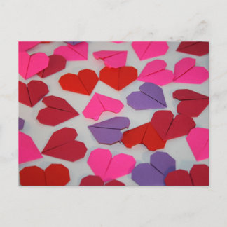 Origami Hearts Postcard