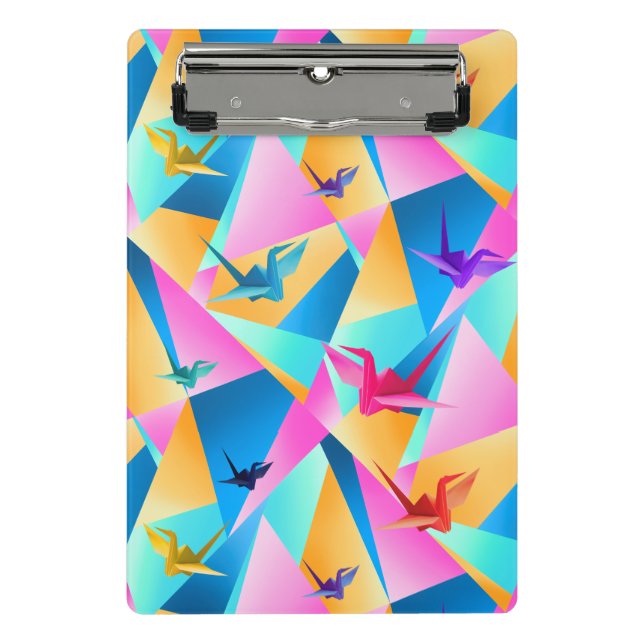 Origami Kaleidoscope Mini Clipboard (Front)
