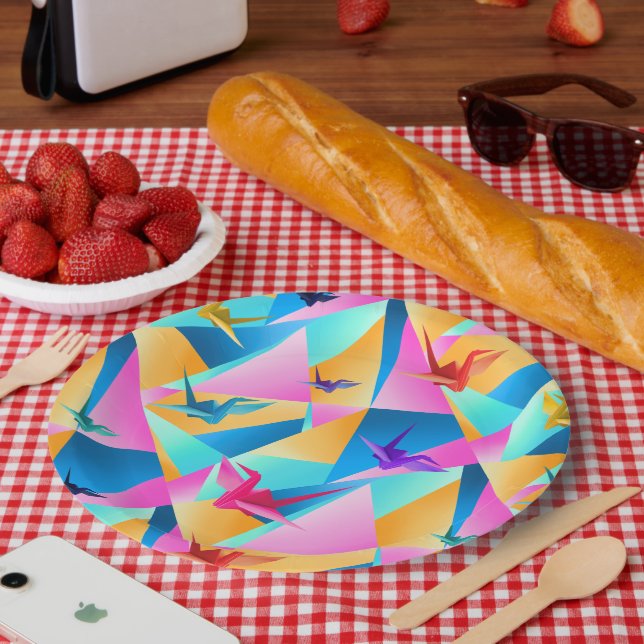 Origami Kaleidoscope Paper Plate (Picnic)