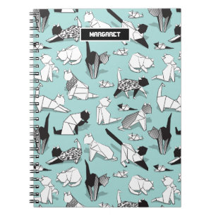 Origami kitten friends // geometric cat breeds notebook