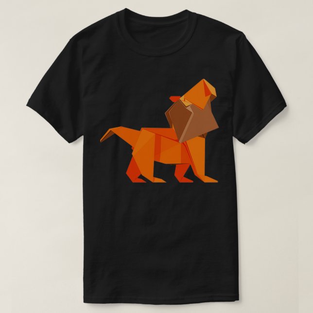 Origami Lion 5 T-Shirt (Design Front)