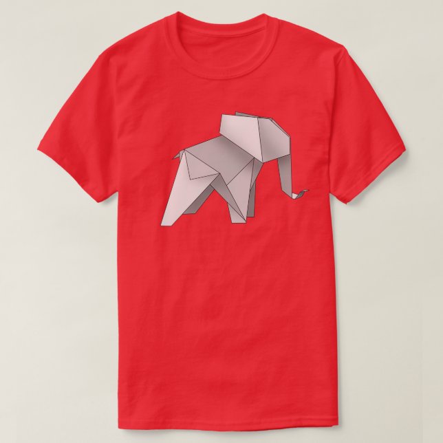 origami made little elephant T-Shirt (Design Front)