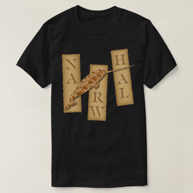 Origami Narwhal 3 T-Shirt (Design Front)
