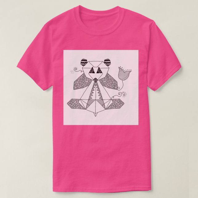 origami panda 2 T-Shirt (Design Front)