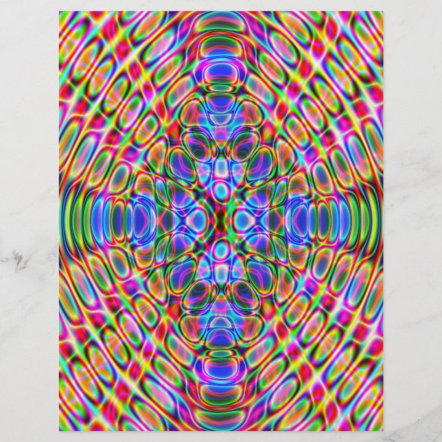 Origami Paper, Abstract, Reverse Colours on Back! Flyer (Front)