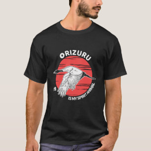 Origami Paper Crane Flying Bird Orizuru Is My Spir T-Shirt