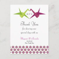 Origami Paper Crane Wedding