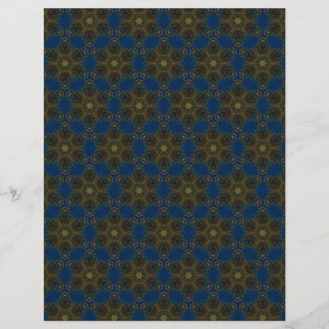 Origami Paper Navy Blue Customisable Hobby Art (Front)