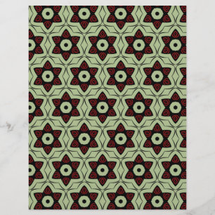 Origami Paper Tan Black Red Customisable Hobby Art
