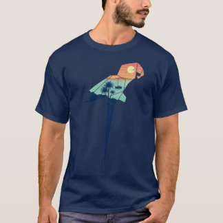 Origami Parrot voyage by boat T-Shirt