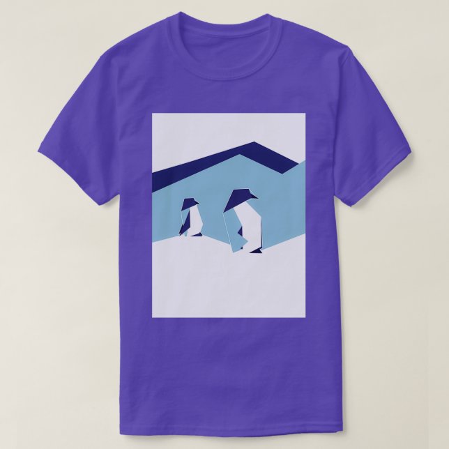 origami pengiuns T-Shirt (Design Front)