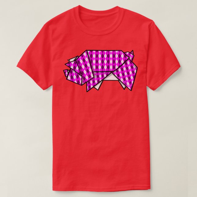 Origami Pig 10 T-Shirt (Design Front)