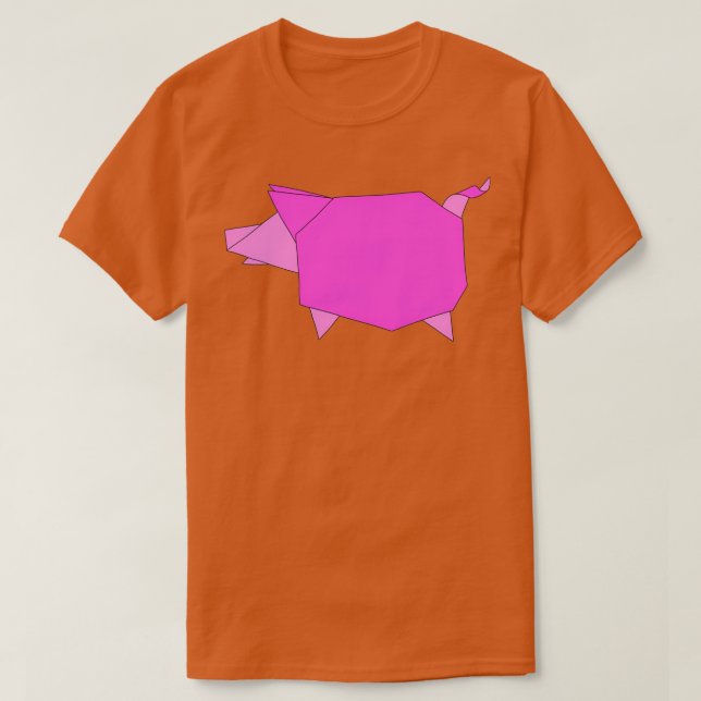 Origami Pig 7 T-Shirt (Design Front)