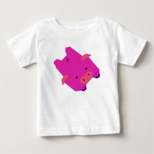 Origami pig baby T-shirt 
