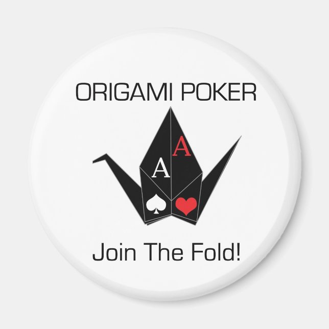 Origami Poker Card Protector/Magnet! Magnet (Front)