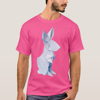 Origami rabbit white bunny T-Shirt