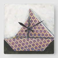 Origami Sailboat on Star Design Paper