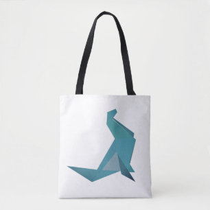 Origami Seal Summer All-Over-Print Tote Bag