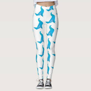 Origami Seal  Summer Leggings