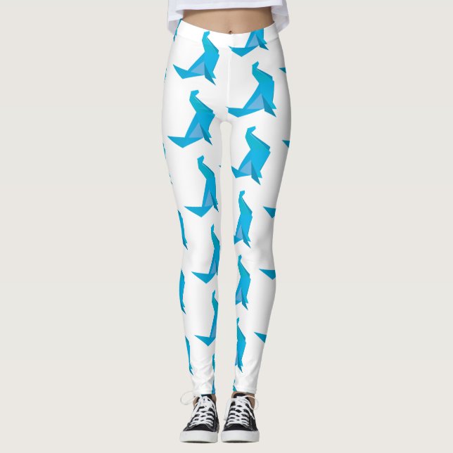 Origami Seal  Summer Leggings (Front)