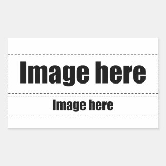 Origami Text Rectangular Sticker