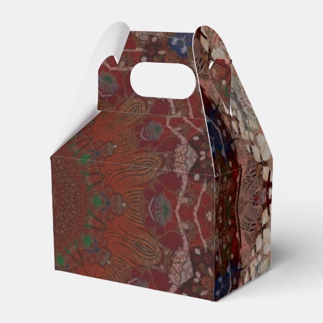 Origami Traditional Asian Motif Favour Box (Front Side)