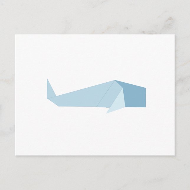 Origami whale postcard (Front)