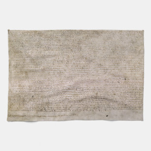 ORIGINAL 1215 Magna Carta British Library Tea Towel