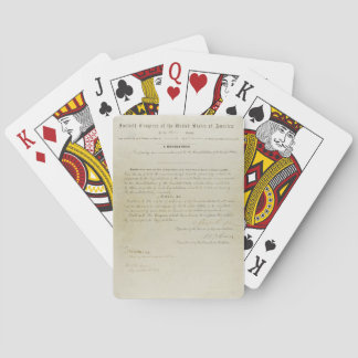 ORIGINAL 15th Amendment U.S. Constitution Playing Cards