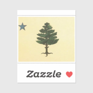 Original 1901 Maine State Pine Tree Flag