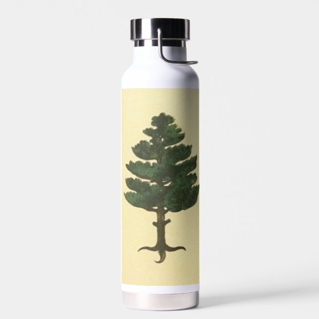 Original 1901 Maine State Pine Tree Flag Water Bottle (Left)