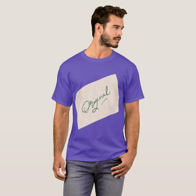 Original 1 Men's Purple Basic T-shirt (Front Full)