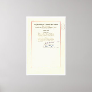 ORIGINAL 24th Amendment U.S. Constitution Canvas Print