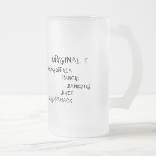 Original 5 series frosted glass beer mug