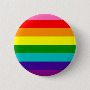 Original 8-Stripe Pride Flag 6 Cm Round Badge