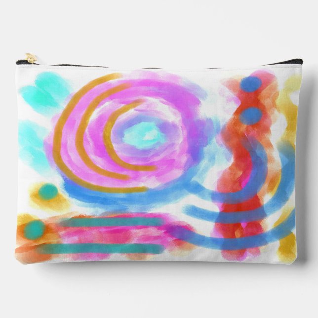 Original Abstract Art Accessory Pouch (Front)