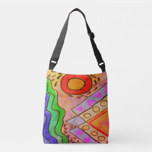 Original Abstract Art Crossbody Bag