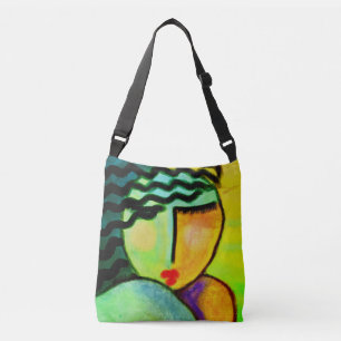 Original Abstract Art Crossbody Bag