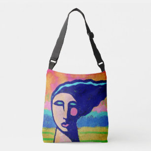 Original Abstract Art Crossbody Bag