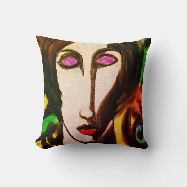 Original Abstract Art Cushion (Front)