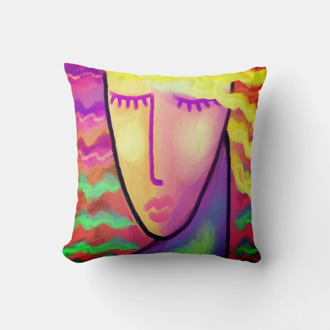 Original Abstract Art Cushion (Front)